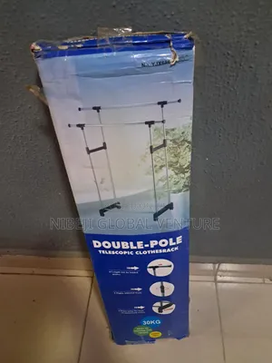 Double-Pole Telescopic Clothesrack