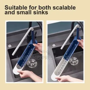 Telescopic Sink Shelf Kitchen Organizer Soap Sponge Holder