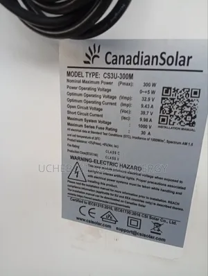 300w/32v 60cell Canadian Mono Panel