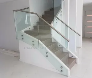 Steps Down Glass Railings