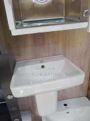 Square Basin With Semi Pedestal
