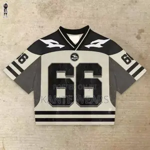 Premium v-Neck Netted Crop Jersey