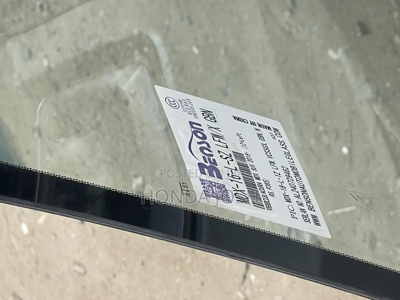 Front Windshield 2014,2015,2016 Acura MDX