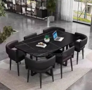 6 Sets Dinning Table With Mable Top