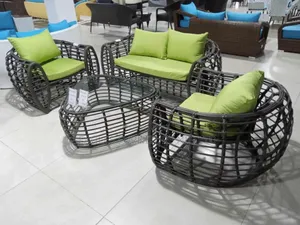 Quality and Unique Set of Rattan Sofa Chair and Table