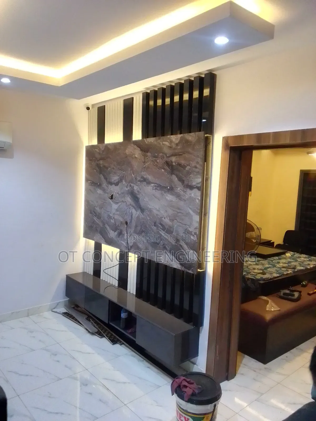 Tv Console With Panel Design