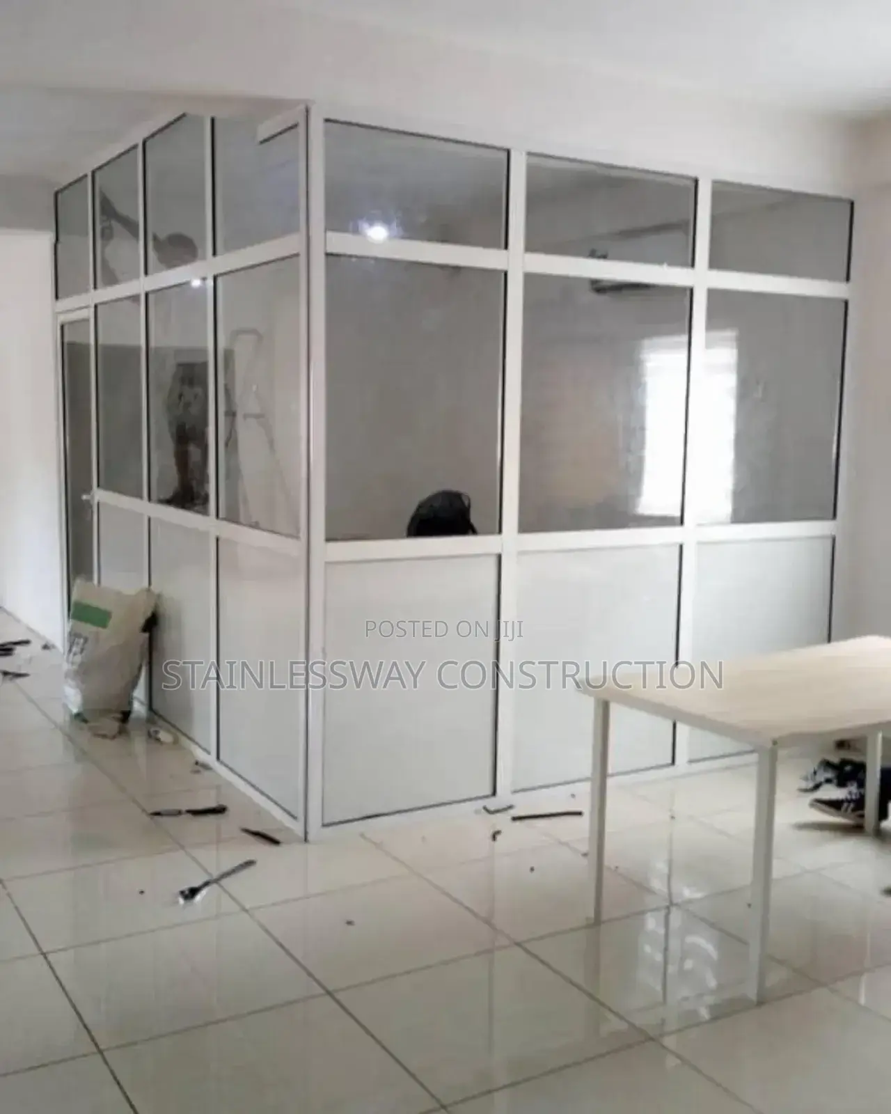 Glass/Bored Office Demarcation