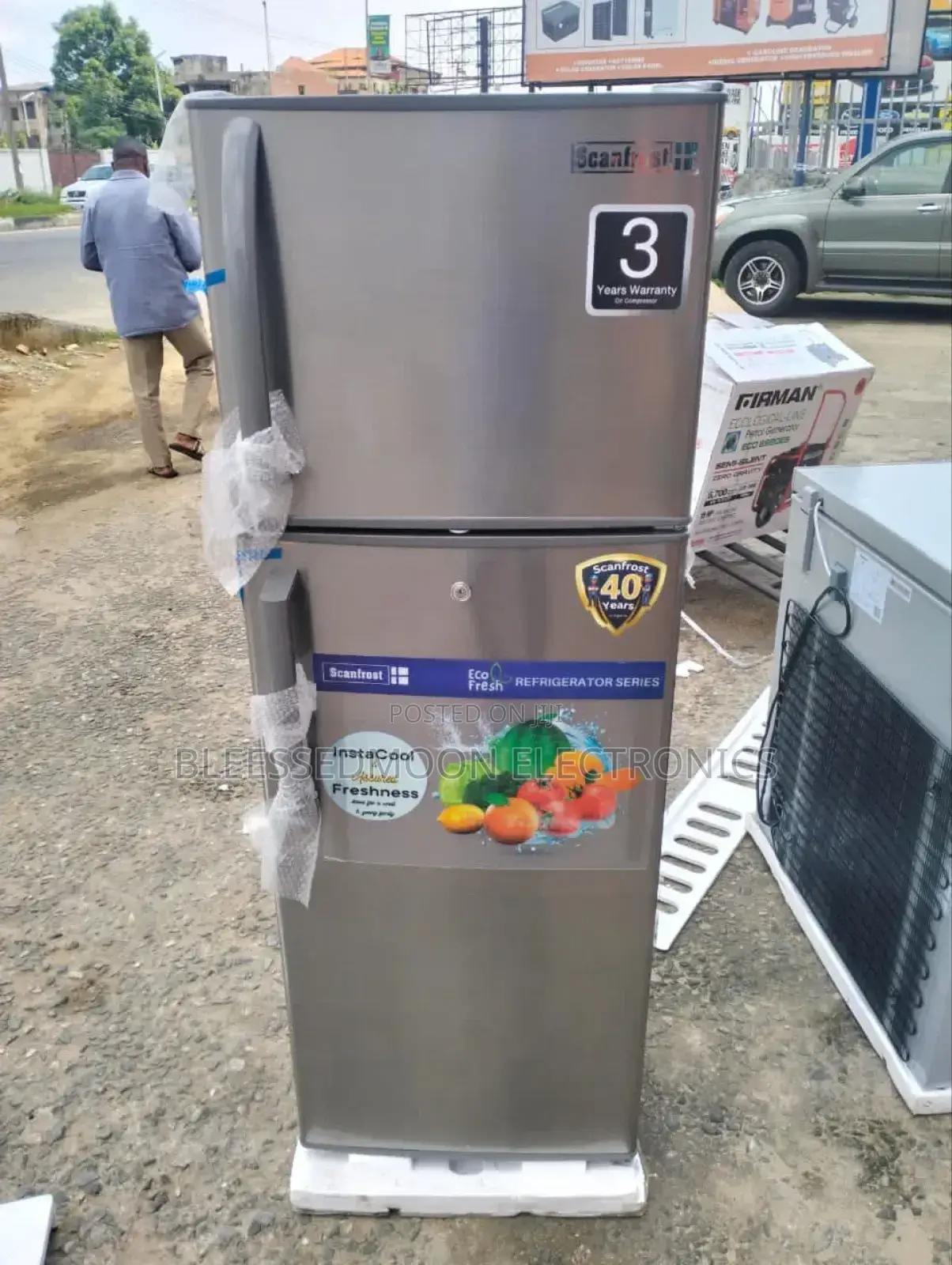 Scanfrost Standing Fridge Double Doors With 3 Yrs Warranty