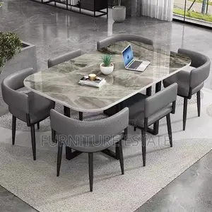 Exclusive 6-Piece Marble Dining Set