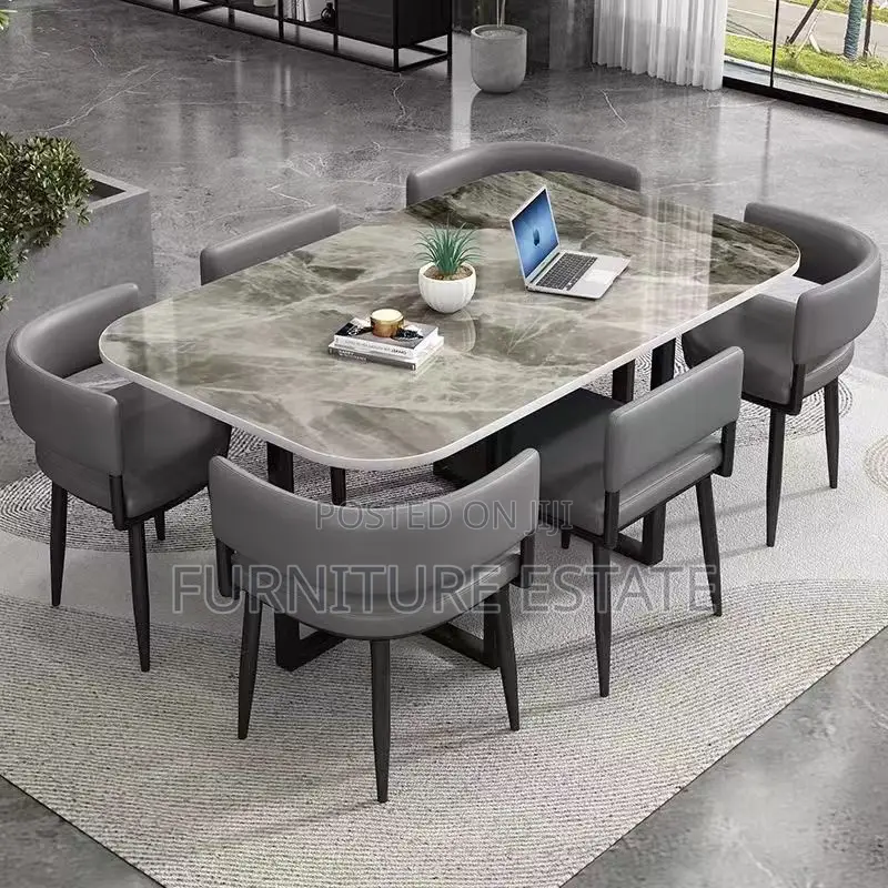 Exclusive 6-Piece Marble Dining Set