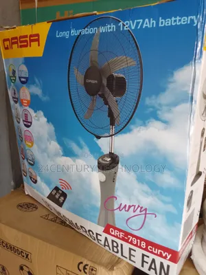 Stay Cool Anywhere With Qasa Rechargeabl Fan QRF-7918 Curvy