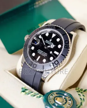 High Quality Aaa Rolex Black Rubber Leather Watch