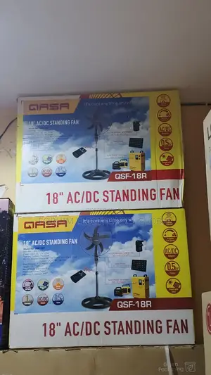 Qasa 18" Solar Standing Fan