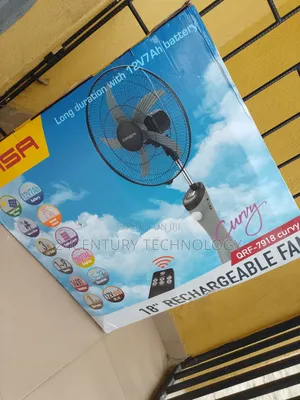 Qasa Rechargeable 18" Fan: A Curvy Design With Maximum Power