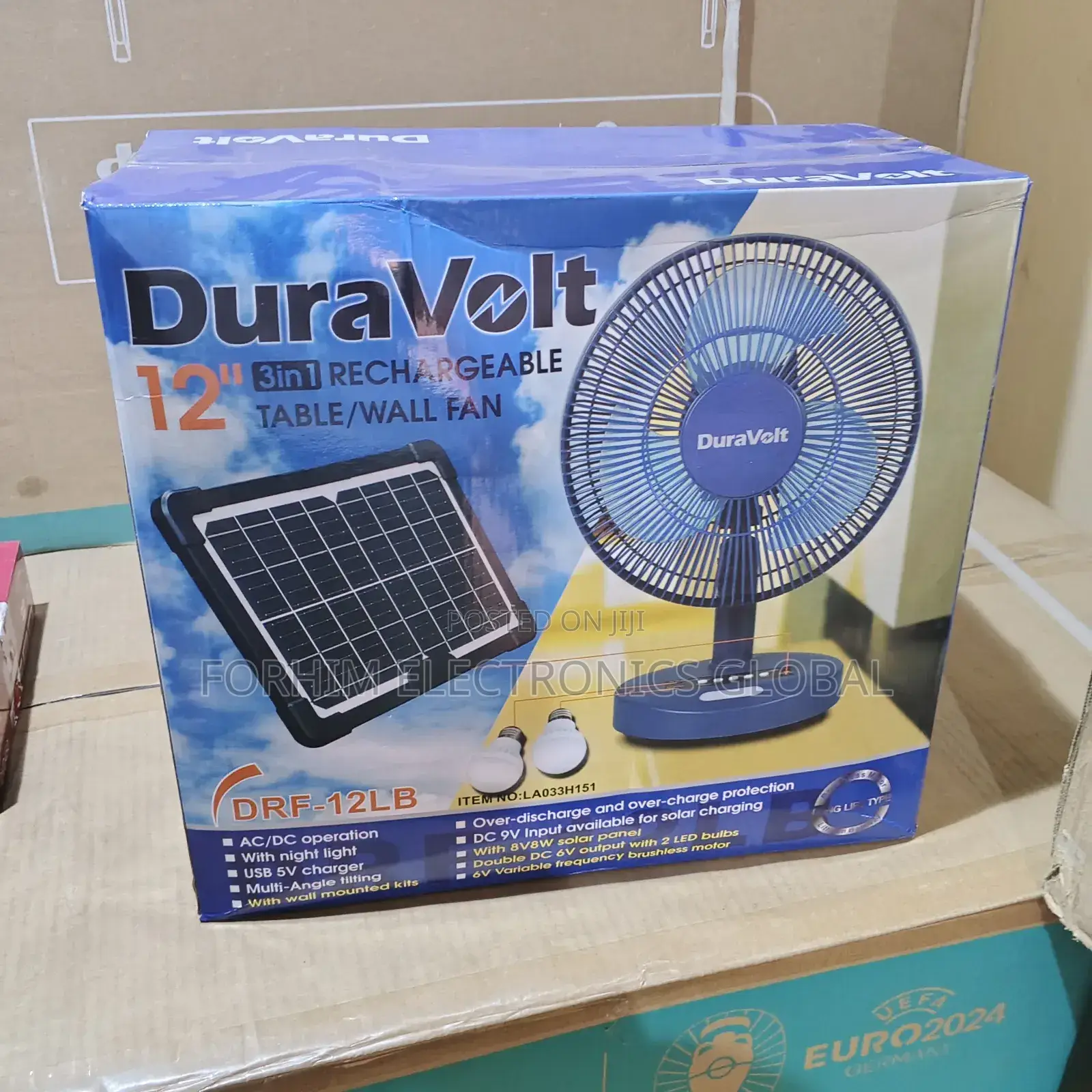 Dura-Volt Table ( Solar Fan)