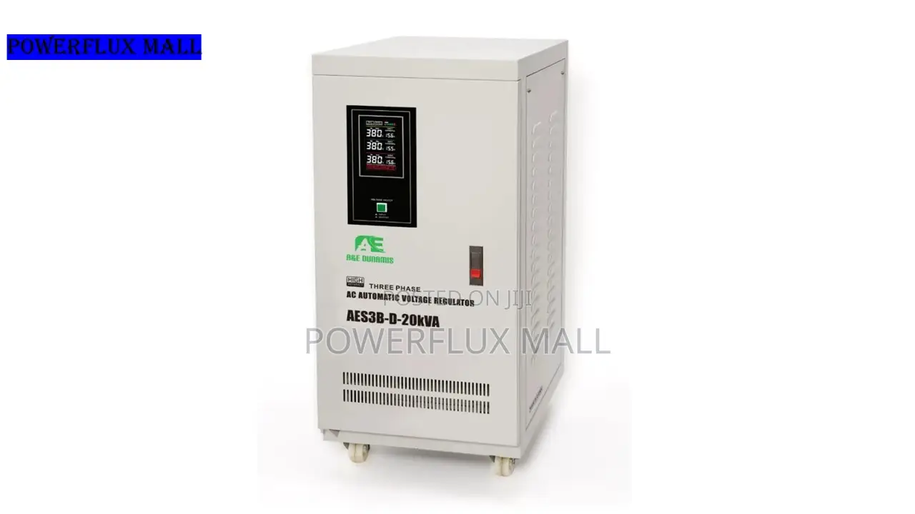 A E Dunamis 20kva Three Phase 240-270vac Servo Stabilizer