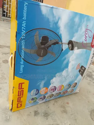 Photo - Qasa QRF-7918 Curvy Rechargeable 18"Fan:Power Meets Elegance