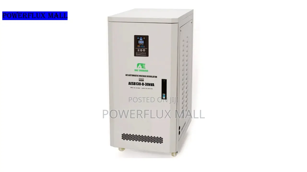 A E Dunamis 30kva 130-260vac Single Phase Servo Stabilizer