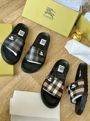 Photo - Dope Luxury Men's Slides Burberry London Available In Store