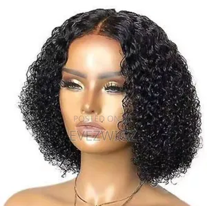 Human Hair Straight and Curl Bob Wigs