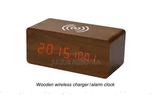 Wooden Wireless Charger /Alarm Clock