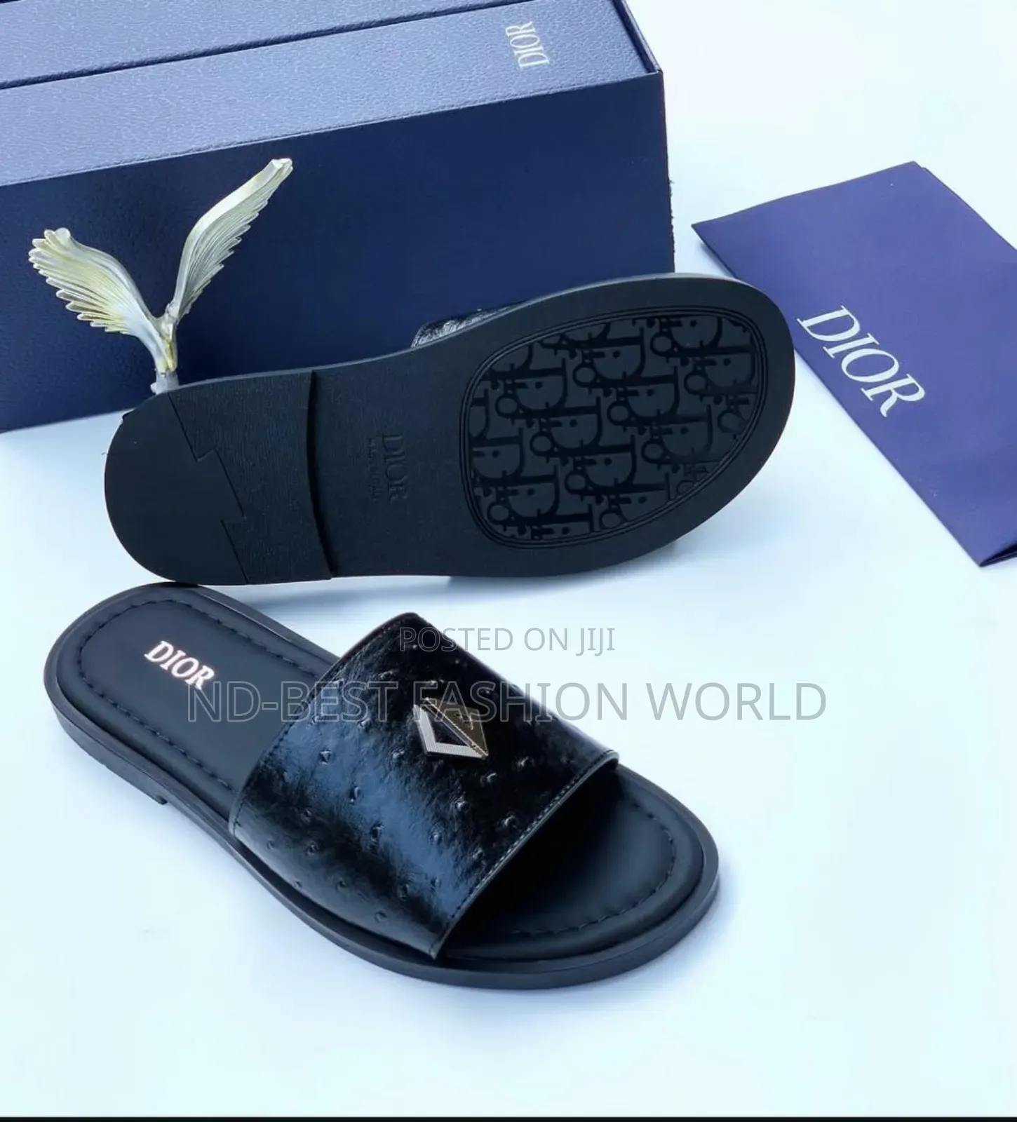 Dior Leather Slippers