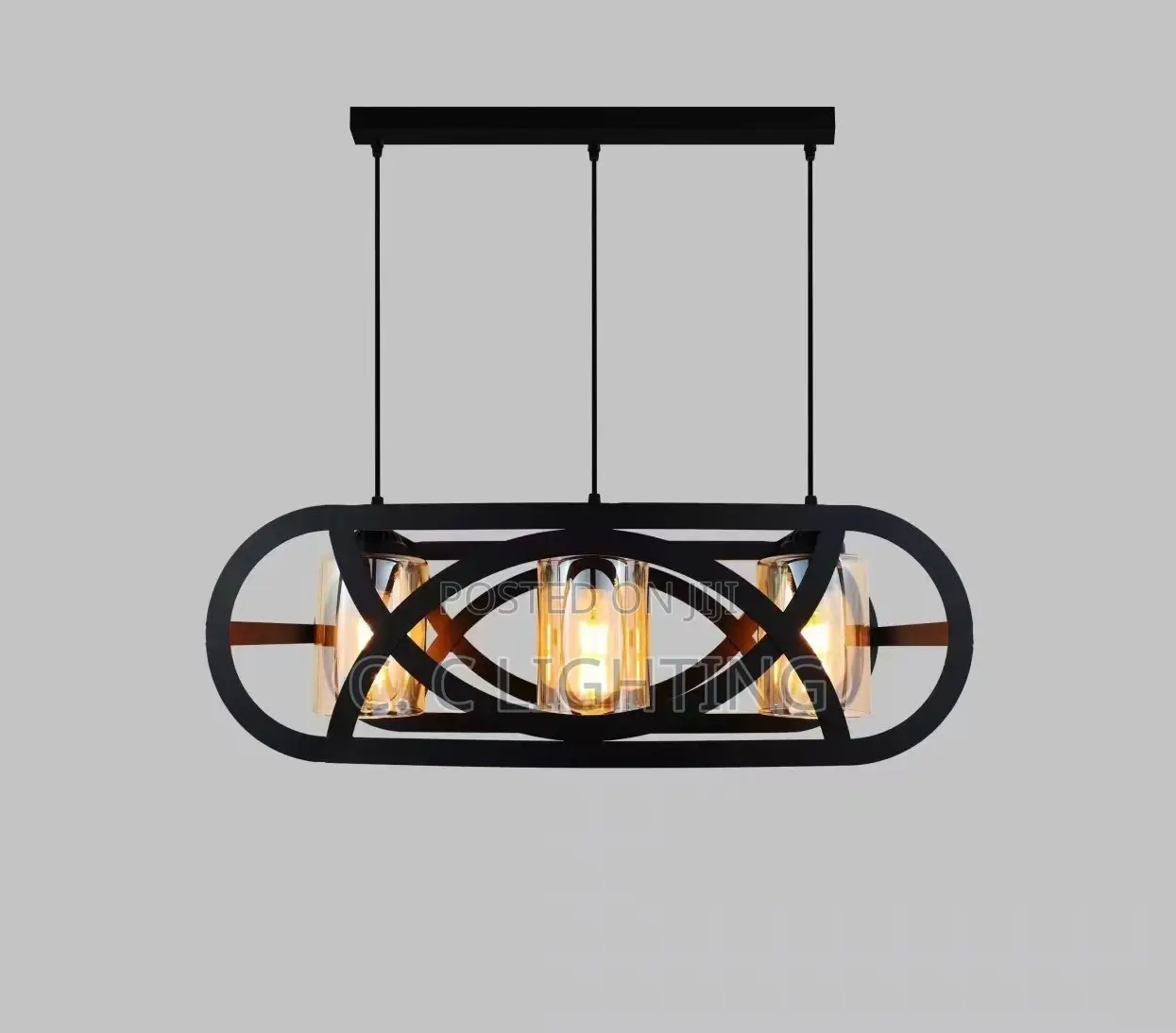 Heads Industrial Drop Chandelier Light