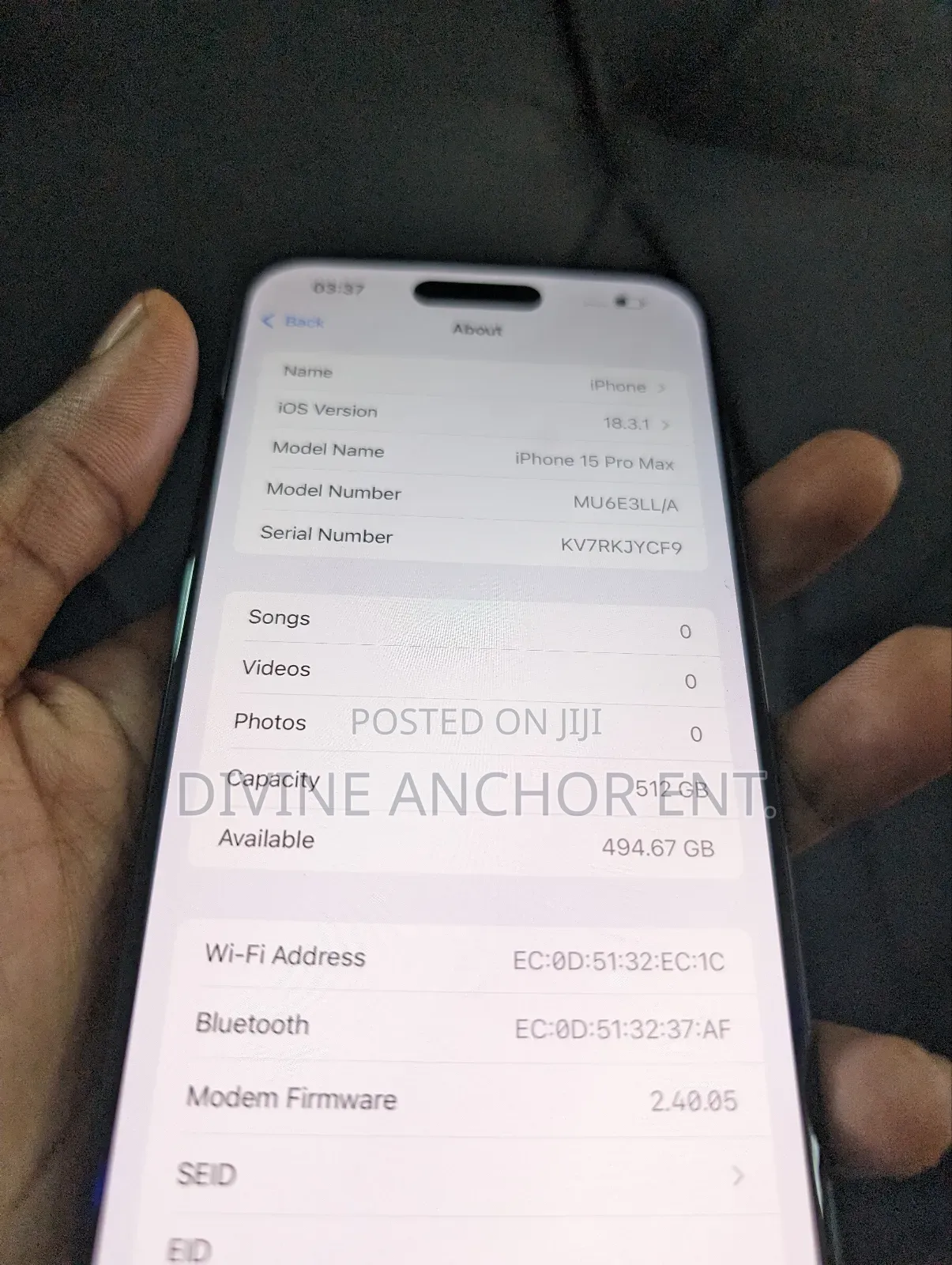 Apple iPhone 15 Pro Max 512 GB White