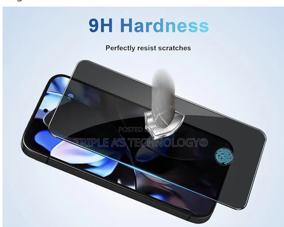 Pixel 9 Pro Privacy Screen Protector, 9h Hardness