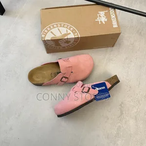 Photo - Authentic Stüssy X Birkenstock Boston Clogs “Dusty Pink