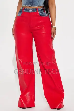 Photo - Leather Jeans Trouser For Female