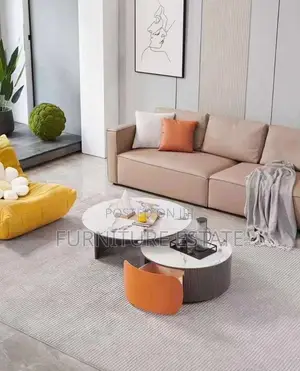 Timeless 2-in-1 Expandable Marble Center Table