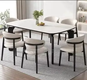 6-Person Executive Modern Dining Set