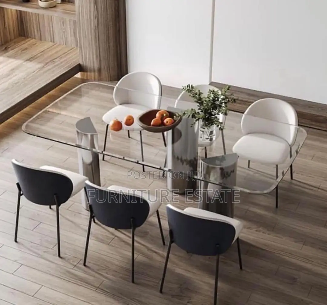 6-Person Executive Contemporary Dining Set
