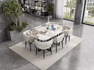 6-Seater Premium Marble Dining Set