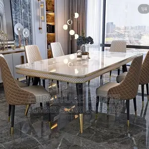 6-Seater Exclusive Luxury Marble Dining Set