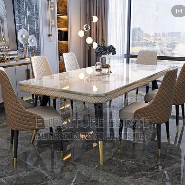 6-Seater Exclusive Luxury Marble Dining Set