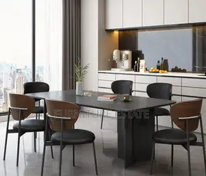 6-Seater Modern Executive Marble Dining Set