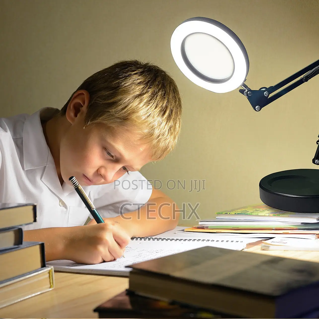 12x Magnifying Led Desk Lamp With Base Clamp for Hobbies.