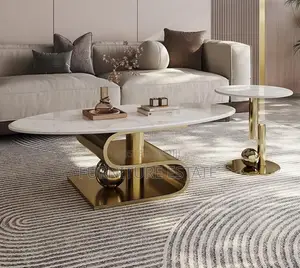 Classic Marble Center Table With Side Stools