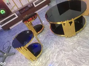 Modern Classic Center Table With Two Side Stools