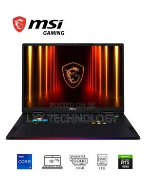 New Laptop MSI 32GB Intel Core I9 SSD 1T