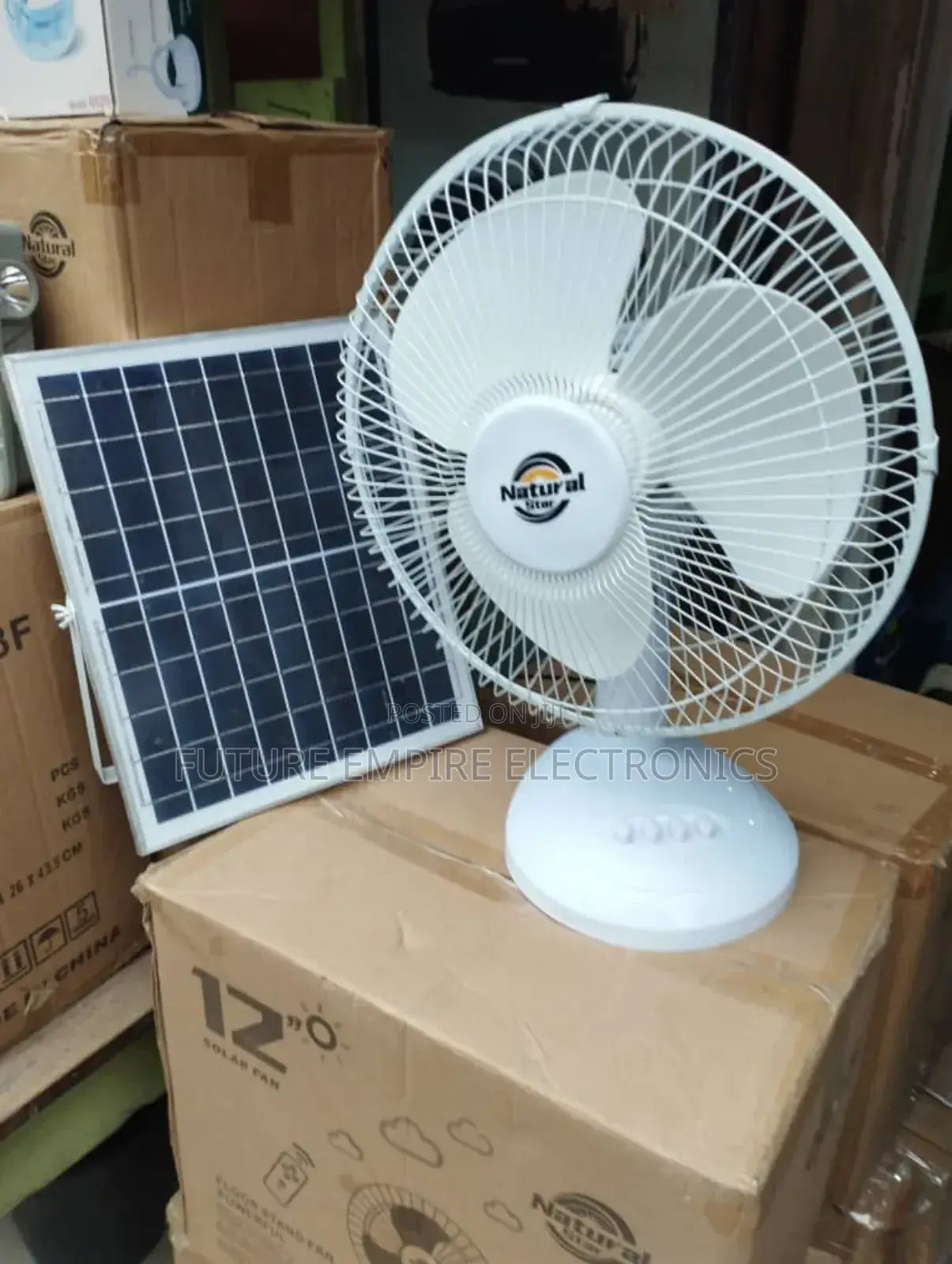 Original Natural Star Solar Fan Smartcool Can With Panel