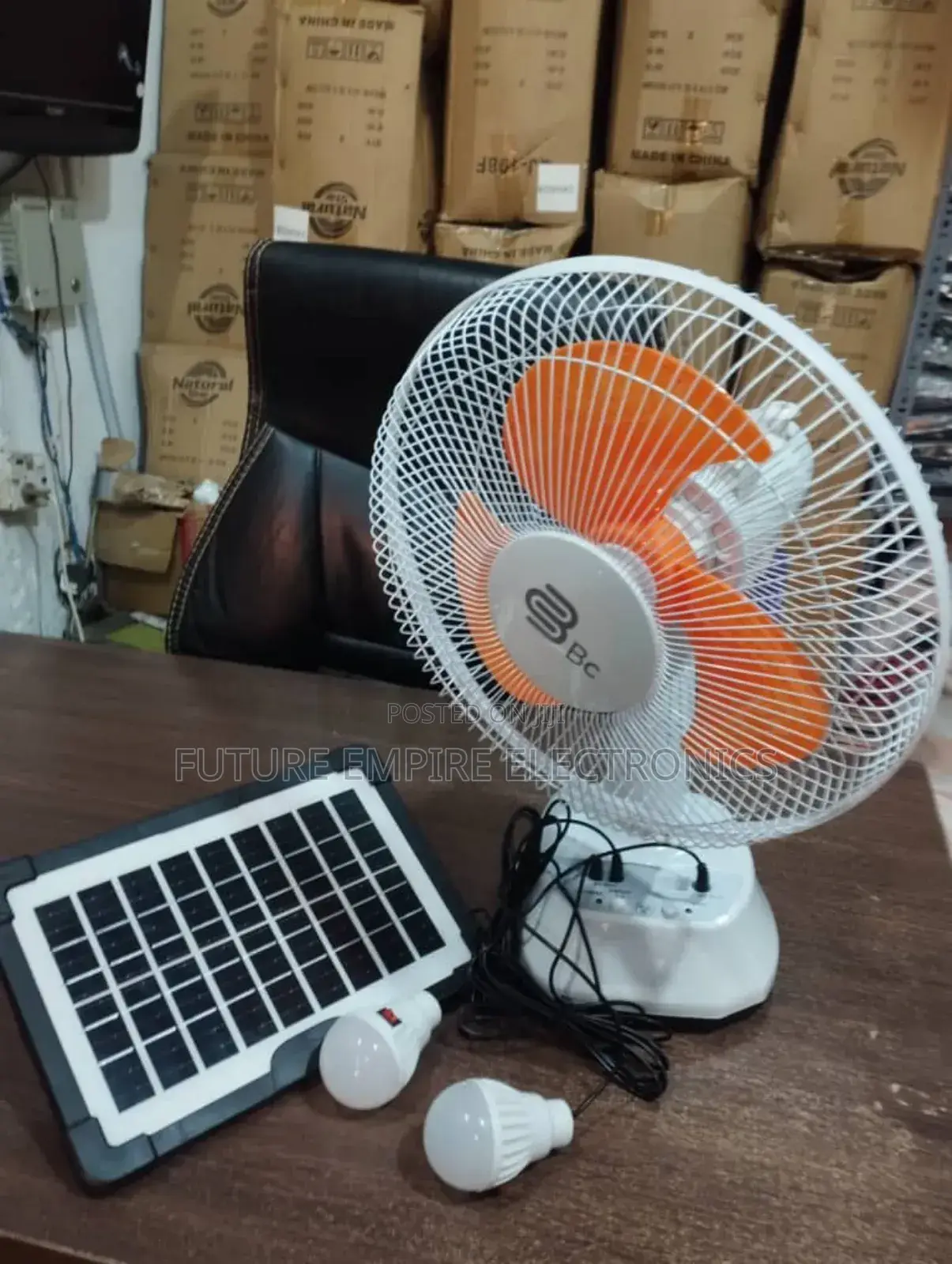 Original Natural Star Solar Fan Smartcool Can With Panel
