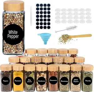 120ml Spice Jar With Lable, Funnel, Brush And Pen
