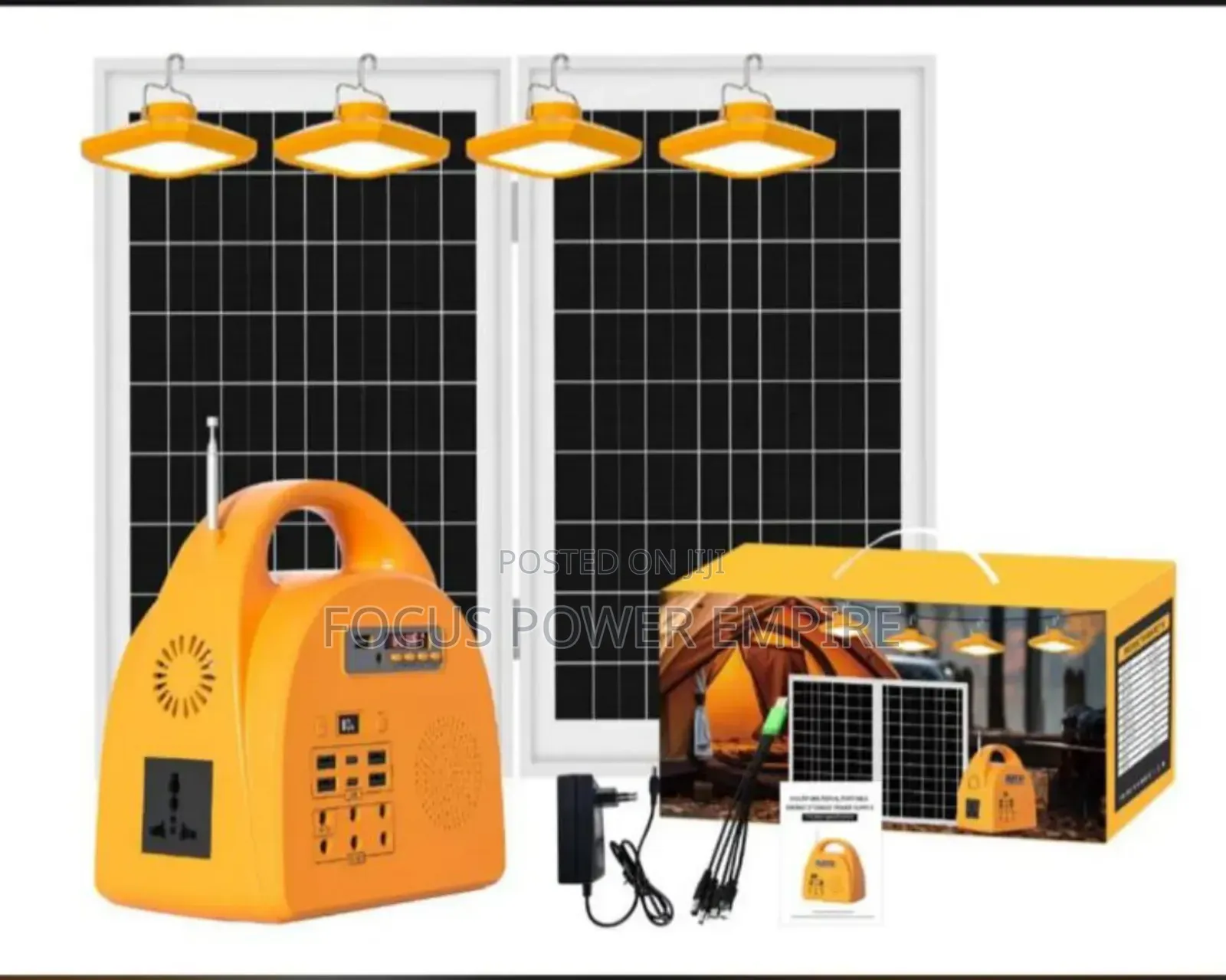 Original 150watts Solar Generator Can With Four Dc Bulbs