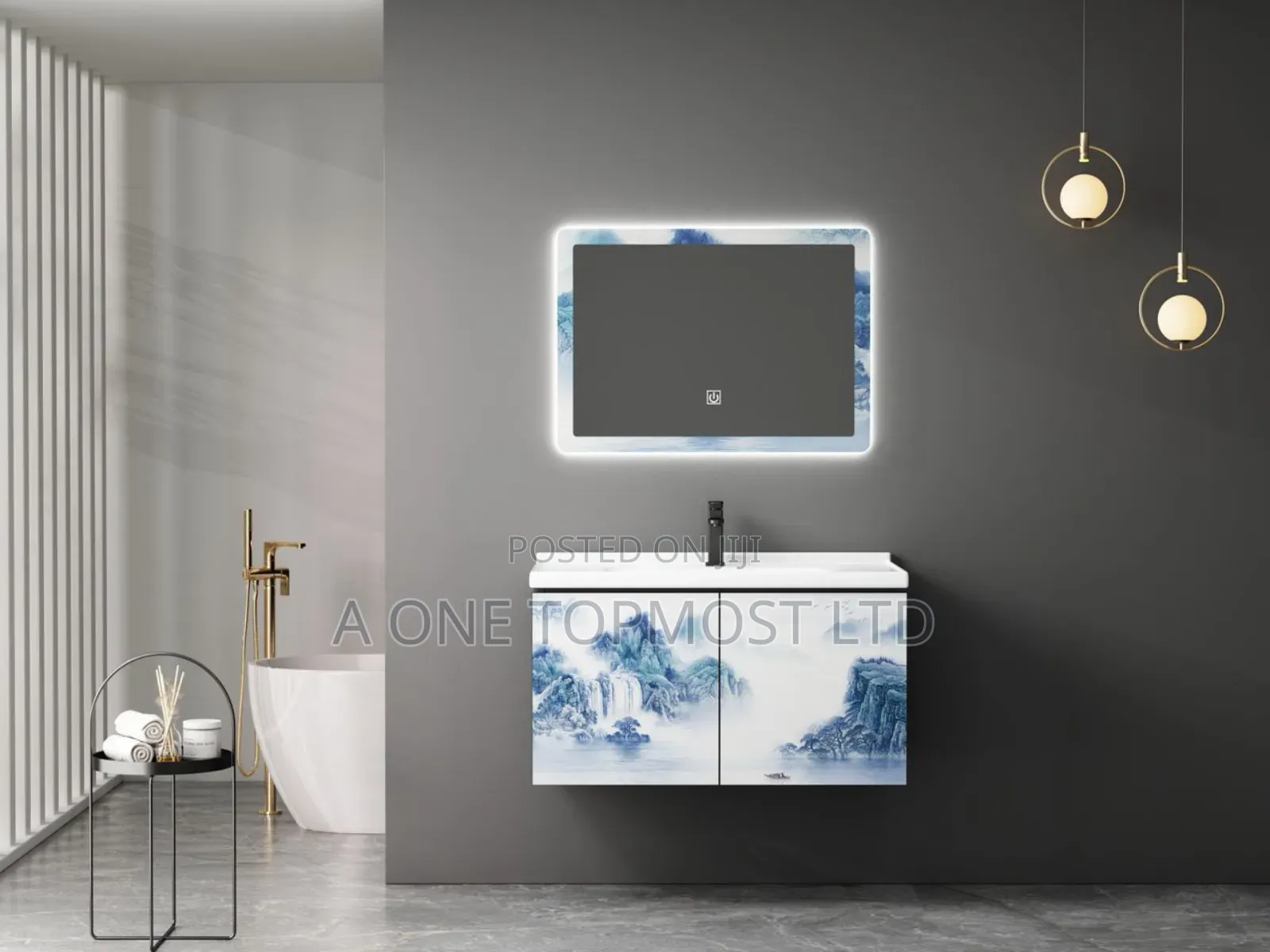 Design Cabinet With Led Mirror