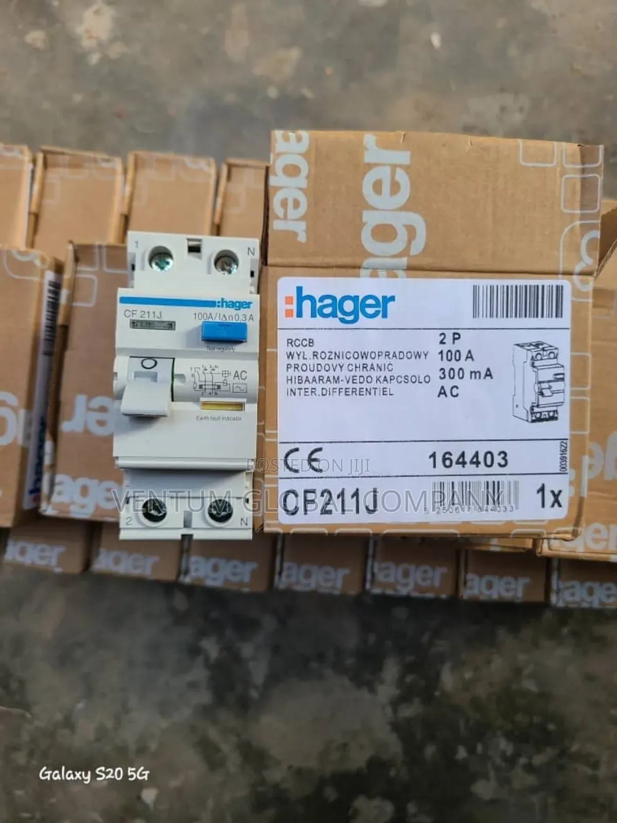 RCCB 2pole Hager 63a