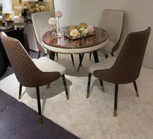 Round 4-Seater Luxury Marble Dining Table