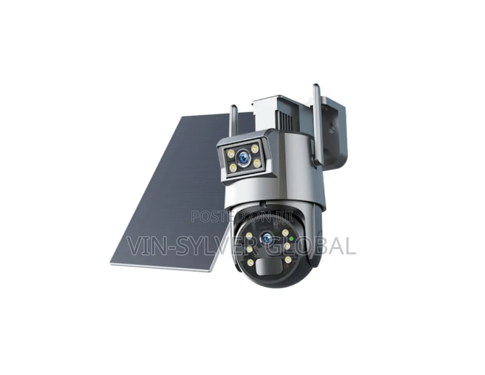 Double View Rotational Solar-Powered Auto_tracking CCTV